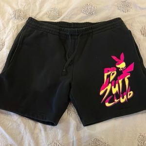 Playboy by PacSun Drawstring elastic waist short with side seam pockets.
